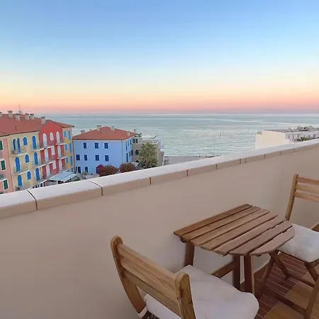 Re Del Mare - 3br - Lounge Con Vista Da Sogno Lägenhet Porto Recanati